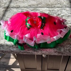 Watermelon Tutu Skirt with Bow